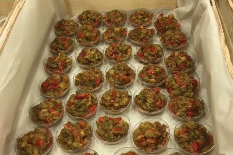 Baklažánovo - papriková pomazánka Baklažánovo - papriková pomazánka