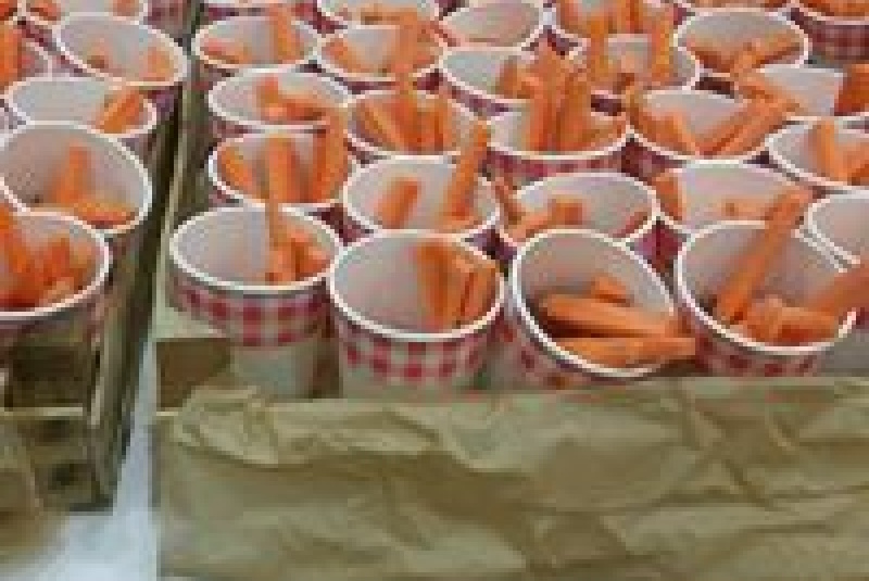 Krájaná zelenina v kelímku Krájaná zelenina v kelímku