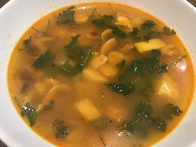Minestrone s hubami ​